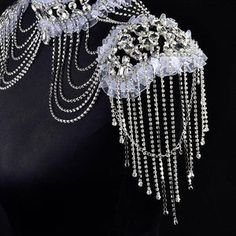 Cubic Zirconia Wedding Rings, Crystal Bridal Jewelry Sets, Shoulder Jewelry, Shoulder Necklace, Eternal Beauty, Chain Fringe, Bridal Wrap, Necklace Bridal, Wedding Shawl