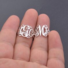 This monogram ring can be a great gift for a bestfriend,your sister,your mother,family member or for yourself,you can order any initials. ★ ★ ★ ★ ★The jewelry made of 925 sterling silver with handmade. ★ ★ ★ ★ ★Orders need 3-5 business days to finished. ★ ★ ★ ★ ★ 100% SATISFACTION!Give FULL refund if you do not love it. The Personalized Monogram ring is 100% handcrafted,Each piece is custom made and is completely unique.It can be a great gift for a friend,family member or for yourself. I guarant Monogrammed White Initial Ring For Anniversary, White Monogram Initial Ring For Anniversary, Personalized Initial Ring In White For Anniversary, Personalized White Initial Ring For Anniversary, Monogrammed White Gold Initial Ring, Adjustable Monogram Initial Ring In White Gold, Adjustable Monogrammed Initial Ring In White Gold, Silver Engraved Open Ring For Mother's Day, Mother's Day Silver Engraved Open Ring