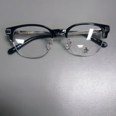 A Modern Twist On A Retro Style. Combination Plastic, Metal Frame. Black And Silver With Demo Lenses The Princeton Eye Size 48mm Bridge 19mm Temple Length 135mm Thick Upper Frame Glasses, Oversized Frames Glasses, Alt Glasses Frames, Squoval Glasses, Black Frame Glasses Women, Different Glasses Frames, Masculine Glasses, Cute Black Glasses, Black Glasses Outfit