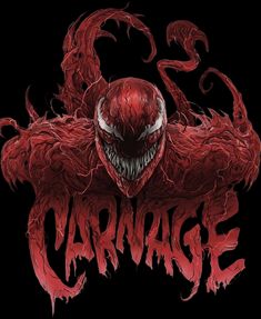 an image of a red spider - man with the words garage on it