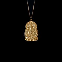 Discover serenity with our gold Kwanyin pendant, a spiritual masterpiece in solid gold. This Kwanyin-themed jewelry piece, crafted with intricate detail, is more than a necklace, it's a symbol of compassion and enlightenment. A fine goddess charm that resonates with spiritual seekers and those interested in Buddhist jewelry. PENDANT INFORMATIONThis pendant is made of real, solid gold.• Made in USA• Material: 14k or 18k solid gold• Finish: polished�• Height: 1.3" (33 mm) x Width: 0.8" (20 mm)• Pen Buddhist Jewelry, Gold Buddha, Buddhist Jewellery, Goddess Necklace, Buddha Pendant, Solid Gold Chains, Mini Pendants, Find Peace, Dragon Pendant