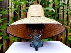 100% authentic artisan, Ladies Jumbo Brown Gardening straw hat, aprox 20x20 Maximum sun coverage, with adjustable strap, handmade in Mexico! Bucket Hats, Straw Hat, Sun Hats, Panama Hat, Adjustable Straps, Straw, Sun, Hats, Mexico