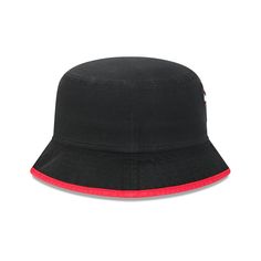 The Chicago Bulls Kids Bucket Hat features an embroidered Bulls logo at the front with a matching brim. Streetwear Bucket Hat With Embroidered Logo And Curved Brim, Streetwear Bucket Hat With Embroidered Logo, Embroidered Logo Bucket Hat For Streetwear, Adjustable Bucket Hat With Embroidered Logo And Flat Brim, Casual Short Brim Hat For Baseball Season, Adjustable Flat Brim Bucket Hat With Embroidered Logo, Adjustable Short Brim Fitted Hat For Sports Events, Casual Snapback Hat With Short Brim For Baseball Season, Black Casual Bucket Trucker Hat