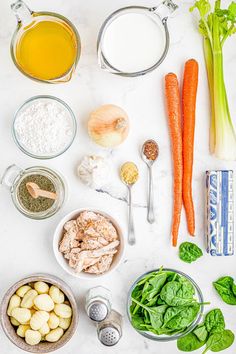 the ingredients for this meal include carrots, broccoli, and other vegetables