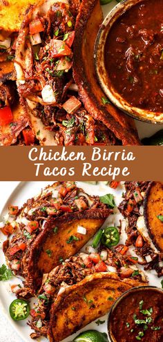 Chicken Birria Tacos Recipe Birria tacos have taken the culinary world by storm, and for good reason. These flavorful, juicy, and slightly spicy tacos are a true delight for the taste buds. Traditionally made with beef, this Chicken Birria Tacos recipe offers a delicious twist for those who prefer poultry. Get ready to savor the […] The post Chicken Birria Tacos Recipe appeared first on <a rel="... Chicken Barrio Tacos Recipe, Non Spicy Birria Tacos, Birria Egg Roll Recipe, Birria Seasoning Recipe, Queso Birria Tacos Recipe, Birria Tacos Chicken, Birria Chicken Tacos Recipe, Chicken Birria Recipe, Taco Recipes Chicken