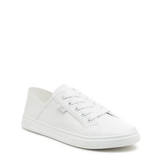 Elevate your sneaker game with Rocket Dog's Zandra White Sneakers! These low-top sneakers boast a white sporty upper, white laces, and a white rubber sole for a crisp, clean look. The soft cotton lining and Plush Foam Comfort Insole ensure all-day comfort and wearability. Pair with your favorite casual outfits for a polished, stylish appearance. Product: Rocket Dog women's low-top sneaker Upper Material: White sporty PU Laces: White Sole: White rubber sole Lining: Soft cotton Shoe Type: Low top Rocket Dogs, Rocket Dog, Sneaker Games, Polished Look, White Sneakers, Types Of Shoes, White Sneaker, Step Up, Low Top