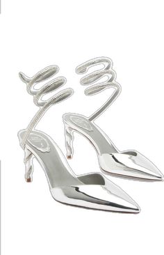 Platform Flats, Silver Pumps, Sandal Platform, Flat Mules, Rene Caovilla, Bridal Stores, Loafer Sneakers, Loafer Mules, Sandals For Sale