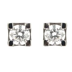 Step into the realm of contemporary sophistication with our 18k Solid White Gold Square Mounting with 4 Prongs, boasting exquisite craftsmanship and a total diamond weight of 0.50 carats. Adorned with dazzling diamonds of Color GH and SI1 clarity, these post stud earrings are a testament to Italian design finesse. Crafted from hypoallergenic 18k white gold, nickel-free for utmost comfort, they seamlessly blend style with wearability. The secure Post design, complemented by a large Backing, ensur Formal White Gold Diamond Earrings With Single Cut Diamonds, Formal White Gold Diamond Earrings With Single Cut, Formal White Diamond Earrings With Single Diamond, Luxury Silver Earrings With Single Diamond, Elegant Platinum Earrings With Single Diamond, Formal White Single Diamond Earrings, Elegant Platinum Diamond Earrings With Single Diamond, Elegant Platinum Diamond Earrings With Single Stone, Formal Diamond White Earrings With Single Diamond