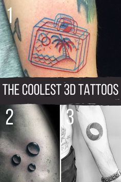 3d Effect Tattoo, Optical Illusion Tattoos, Illusion Tattoos, Optical Illusion Tattoo, Skull Sleeve