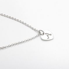 "2pcs 45cm Polished Stainless steel Heart Alphabet pendant Personalized Stamping Necklace, steel Heart Necklace,A-Z Alphabet Charm Chain ✿ QTY: 2pcs ✿ Pendant Size: 1.2x12mm ✿ Chain Length:18\"(45cm) ✿ Material: 316 Stainless Steel ✿Color: Sliver ✿ Nickel Free & Lead Free Top Quality Triangle Necklaces, Mirror Finish, Smooth edges, Highly Polished Stainless Steel horizontal Triangle . These are top qualityTriangle With chains. These come in Silver, Gold or Rose Gold. Stainless steel is the g Heart-shaped Stainless Steel Jewelry, Stainless Steel Heart Charm Pendant Necklace, Stainless Steel Heart Pendant Necklace For Mother's Day, Mother's Day Heart Pendant Necklace In Stainless Steel, Silver Metal Heart Necklace For Mother's Day, Mother's Day Stainless Steel Heart Pendant Necklace, Silver Necklace With Initial Pendant And Heart Charm, Stainless Steel Heart Pendant Necklace With Charm, Valentine's Day Silver Charm Necklace With Adjustable Chain