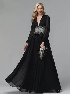 Evening Dress Celebrity Red Carpet Formal Gown Black Tie Wedding Guest Floor Length Long Sleeve V Neck Chiffon with Sequin

If you like, you can save and click to enter the purchase page. Shipping worldwide and Free Shipping. 10% OFF OVER $90+ Formal V-neck Gown With Sheer Bodice, Floor-length Gown With Sheer Bodice, Formal Chiffon V-neck Gown, Floor-length Georgette Gown For Gala, Elegant Full Length Chiffon Dress, Fitted Georgette Gown With Sheer Bodice, Chiffon Maxi Wedding Dress, Fitted Gown With Sheer Bodice In Georgette, Floor-length Ball Gown With Sheer Bodice