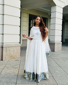 Modern and Beautiful Habesha Dress Eritrean Dress, Habesha Dress, Ethiopian Traditional Dress, Habesha Kemis, Cultural Celebration, Traditional Dress, Cultural Heritage, Wedding Dresses Simple, British Indian