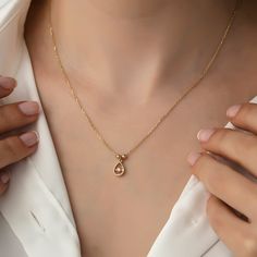 Mini Drop Solitaire Necklace, 14k Gold Necklace, Gold Necklaces, Gift Necklace, Necklace for Women Gift, Necklace for Mom ITEM DETAILS ❆ All our jewelleries are handmade with Love and Care 💓 ❆ Material: 14K Gold. ❆ Gram: 1,96 gr ❆ Each item is made to order. Since all of our products are handmade, there may be -) 10% deviation in the specified weight. ❆ DO YOU LIKE THIS RING? You can get more information about it below but if you have any questions, just send a message. PACKAGING ❆ They are sen Classic 14k Gold Teardrop Pendant Diamond Necklace, Classic 14k Gold Teardrop Diamond Necklace, Teardrop 14k Stamped Jewelry As Gift, 14k Gold Teardrop Pendant Necklace With Brilliant Cut, 14k Gold Brilliant Cut Teardrop Pendant Necklace, Gold Briolette Birthstone Necklace In Fine Jewelry Style, Gold Briolette Birthstone Necklace In 14k Gold, Gold Briolette Birthstone Necklace Fine Jewelry, Gold Briolette Birthstone Necklace