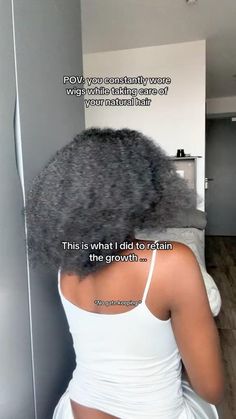 #Haircare #naturalhair #Hairstyles #blackgirlcare #selfcare #hairgrowth #hairgrowthtips #foryou. Credit: ugcniambi Hair Growth Methods, Hair Growth Regimen, Healthy Black Hair, Afro Hair Care, Natural Hair Growth Remedies, Hair Growth Challenge, Hair Growth Spray, Make Hair Grow, Natural Hair Diy