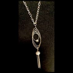 30” Adjustable Size, Silver Hoops And Chain Fringes Pendant Necklace! Has A Silver Lobster Claw Clasp. Makes An Excellent Gift For Yourself Or Your Loved Ones! Comes Already Gift Wrapped And In A Fancy Gold Gift Box! Comes From A Smoke And Pet Free Environment. Please Ask Any Questions You Have. Offers Welcome! Bundle Items From My Closet And Save! Thank You For Shopping With Us At Nancy’s Creative Treasures! New To Poshmark? Use Code Enderockz To Sign-Up And Save $10 On Your First Purchase! Trendy Silver Metal Lariat Necklace, Nickel Free Metal Lariat Necklace, Metal Dangle Long Necklace For Gift, Metal Long Dangle Necklace As A Gift, Metal Long Necklace With Silver Chain For Gifts, Dangle Long Metal Necklace As Gift, Adjustable Long Drop Necklace With Chain, Metal Lariat Shaped Long Necklace, Adjustable Long Chain Drop Necklace