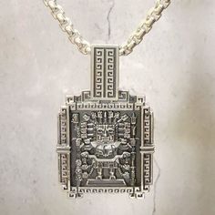 .925 Sterling Silver. Approximately 3.5cm (1.3") height, 3cm (1.1") width. Bail can fit a chain up to 10.5mm width x 5.8mm thickness. Contact us if you need to increase the size. In the Inca mythology, Viracocha was regarded as the supreme god, the creator of the world, and the father of all other deities. He was believed to have created the sun, the moon, and the stars, as well as mankind and all living creatures. Inca Mythology, God The Creator, Peruvian Art, The Moon And The Stars, Stunning Eyes, Great Conversation Starters, The Supreme, The Father, Precious Metals