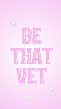 the words be that viett are written in pink and white on a pink background