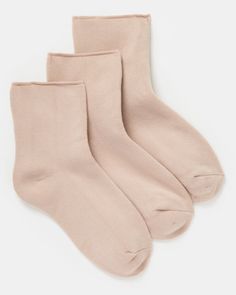 Step up your sock game with this essential 3-pack! Super-soft and snug, these comfy cotton ankle socks in a classic shade are designed to wear any day of the week. Claire Core, Chic Bra, Sock Game, Sock Packs, Adore Me, Tube Socks, Day Of The Week, Bra And Panty Sets, Socks And Hosiery