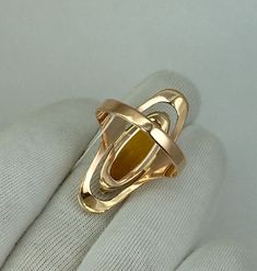 USSR Vintage Original Rose Gold Ring with Natural Baltic Amber 583 14K Riga 1978 | eBay Luxury Yellow Gold Opal Ring With Polished Finish, Collectible Opal Ring In 14k Gold, Collectible Yellow Gold Opal Ring, Fine Jewelry Yellow Gold Opal Ring With Polished Finish, Yellow Gold Opal Ring With Polished Finish, Unique Yellow Gold Opal Ring With Polished Finish, Vintage Gold Opal Ring With Polished Finish, Collectible 14k Rose Gold Rings, Modernist 14k Gold Hallmarked Rings