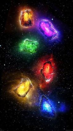 an image of colorful stars in the sky