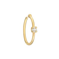 Add a dazzling touch to your look with this eye-catching 14k gold diamond accent nose ring.Click on this JEWELRY & WATCHES GUIDE to learn about fit, styles, materials and more! 22 gauge Metal: 14k gold Packaging: boxed Finish: polished Length: 9 mmDIAMOND DETAILS Total weight: less than 1/10 ct. Shape: round Setting: prong Size: One Size. Gender: female. Age Group: adult. 14k Gold Hoop Rings With Diamond Accents, Minimalist Diamond Huggie Rings, Elegant Hoop Septum Ring For Anniversary, Diamond Huggie Rings Fine Jewelry, Elegant Diamond Septum Ring With Accents, Yellow Gold Small Hoop Rings With Vvs Clarity, White Gold Diamond Huggie Rings, Hoop Nose Rings For Anniversary, 14k Yellow Gold Septum Ring With Prong Setting