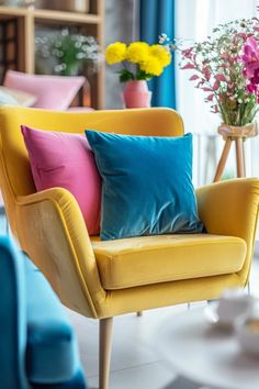 Stylish Easter-themed accent chairs perfect for adding comfort and colorful charm to your spring decor. This image showcases comfortable and festive seating options for your home.