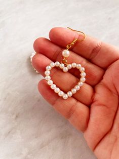 Ivory Pearl Heart Earrings. Pearl Heart Earrings. Heart Hoop Earrings. Pearl Earrings. Wedding Jewelry.bridal Shower Earrings.valentines Day - Etsy Heart Shaped Pearl Earrings, Pearl Heart Earrings, Pearl Earrings Wedding, Pearl Heart, Heart Hoop Earrings, Earrings Heart, Jewelry Bridal, Ivory Pearl, Earrings Pearl