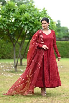 Be the epitome of elegance in this Maroon Chikankari Anarkali Set 💃🏽✨ Perfect for any occasion, this stunning ensemble is now available for only $121.72! Grab it before it's gone! #ChikankariLove #AnarkaliVibes #MaroonMagic #TraditionalElegance #FestiveFashion #EthnicChic #MustHavePiece #ShopNow #LimitedStock # #etherealoutfitters Festive Resham Embroidered Anarkali Set For Transitional Season, Festive Resham Embroidery Anarkali Set For Transitional Season, Festive Anarkali With Resham Embroidery, Anarkali Salwar Kameez With Pallu, Festive Floor-length Anarkali Set With Zari Work, Anarkali Salwar Kameez With Resham Embroidery For Transitional Season, Unstitched Anarkali Churidar For Festive Occasions, Festive Georgette Anarkali Set With Pallu, Anarkali Salwar Kameez With Dupatta For Festive Occasions