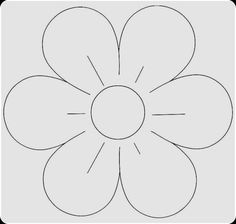 a flower with four petals cut out to make it look like the shape of a flower