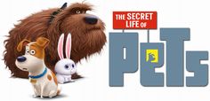 the secret life of pets movie poster with two dogs and a dog on it's back