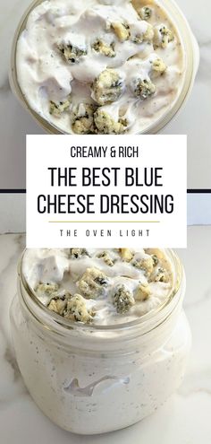 the best blue cheese dressing recipe in a jar