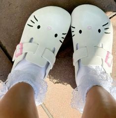 Hello Kitty Birkenstock, Hello Kitty Design, Crocs Fashion, Cozy Shoes, Cute Nike Shoes, Women's Clogs, Cute Nikes