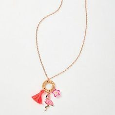 Justice Girls Flamingo Cluster Charm Necklace New! Item Comes From A Smoke Free Home I Do Not Accept Returns All Sales Are Final If You Are Satisfied With Your Purchase Please Leave 5 Star Ratings Thanks For Fun Pink Adjustable Charm Necklaces, Pink Adjustable Fun Charm Necklace, Fun Pink Adjustable Charm Necklace, Playful Pink Necklace For Summer, Playful Pink Summer Necklaces, Playful Pink Summer Necklace, Playful Pink Necklaces For Beach, Playful Pink Necklace For Beach, Cute Pink Summer Necklaces