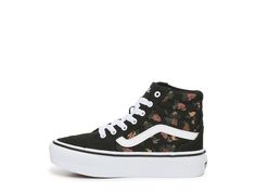 Vans Filmore High-Top Sneaker - Kids' Vans Urban High-top Canvas Shoes, Urban Vans High-top Canvas Shoes, Black Vans High-top Sneakers For Sports, Black High-top Skate Shoes With Graphic Print, Vans Black High-top Sneakers With Branded Insole, Trending Handbags, Athletic Sneakers, Kids Sneakers, Sneaker Shopping