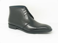 Style: 509-11-Black Handsome Calfskin lace-up Chukka Boot from the Carrucci collection features 3-Eyelet lace and a clean welt! Elegant Lace-up Boots For Semi-formal Occasions, Classic Formal Lace-up Ankle Boots, Elegant Lace-up Chukka Boots For Work, Black Formal Lace-up Chukka Boots, Formal Lace-up Boots With Leather Sole, Formal Chukka Boots With Leather Sole, Formal Lace-up Chukka Boots With Leather Sole, Classic Formal Boots With Laces, Elegant Black Chukka Boots For Business