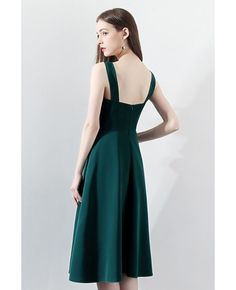 Shop Dark Green Pleated Aline Party Dress with Straps online. All instock with free shipping. Pro since 2009. Green A-line Evening Dress With Fitted Bodice, Formal A-line Sleeveless Dress With Back Zipper, Green A-line Evening Dress, Fitted A-line Sleeveless Evening Dress, Summer Party Sleeveless A-line Dress, Summer A-line Sleeveless Party Dress, Elegant Green A-line Sleeveless Dress, Formal Green A-line Dress, Elegant Green A-line Dress