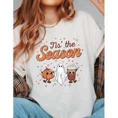 Tis The Season To Be Spooky Shirt T-shirt, Spooky Shirt, Halloween Shirt, Halloween Party Shirt, Funny Halloween Tee, Gift For Halloween,Pentagram Clothing,Scary Pumpkin Tee,Candle Tee Happy HALLOWEEN to all  This t-shirt is great for all things from Fall, Halloween  to Thanksgiving and all special events in it. Match this shirt with a cozy denim jacket or your favorite jeans and you're ready for  all funny Fall, Halloween Spooky season  activities. It will become your new favorite shirt and helps you keep your Fall, Halloween vibes . 👉HOW TO ORDER👈 1️⃣ Please review all the information provided before placing an order 2️⃣ Select the shirt type and size using the drop down menu. 3️⃣ Select the color of the shirt using the following drop down menu. 4️⃣ Need more Items? Add the current ite Funny White T-shirt For Fall, Novelty T-shirt With Funny Print For Fall, Fall Spooky Cartoon Print T-shirt, Spooky Cartoon Print T-shirt For Fall, Fall Novelty T-shirt With Funny Print, Funny Print Novelty T-shirt For Fall, Fun Fall Tops With Cartoon Print, Funny White Shirt For Fall, Fun White T-shirt For Fall