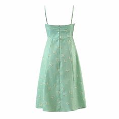 TAVIMART - Floral Printed Midi Dress Green Summer Sexy Vintage Holiday Dress Women split Strappy Ruffle Ladies Beach Dresses NEW 1Measurement In CM size Shoulder(cm) Bust(cm) Waist(cm) Sleeve(cm) Length(cm) S -- 80 62 -- 105 M -- 84 64 -- 106 L -- 88 66 -- 107 Note : 1. Size is smaller than AU, EU, and US sizes ,Please choose one bigger size than normal. 2.Please use cold water to wash the clothes by washing machine . 3. Please allow +-3cm as the error rangefor manual measure. . Light Blue Fitted Sundress For Summer, Fitted Light Blue Sundress For Summer, Green Midi Dress For Beach Season, Turquoise V-neck Mini Dress For Summer, Turquoise Sundress For Summer, Sleeveless Turquoise Sundress For Summer, Turquoise Sleeveless Sundress For Summer, Green Knee-length Sundress For Summer, Turquoise Sundress For Summer Vacation