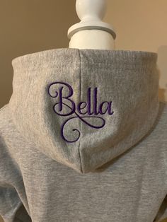 Adult Unisex Personalized Embroidered Hood Sweatshirt Hoodie. This is a Pullover, Gray Cotton, Polyester Thread. Special request other colors and sizes by email. Fleece Hoodie With Letter Embroidery, Fleece Hoodie With Letter Embroidery And Long Sleeves, Long Sleeve Fleece Hoodie With Letter Embroidery, Winter Fleece Hoodie With Letter Embroidery, College Hooded Sweatshirt With Letter Embroidery, Hooded Sweatshirt With Letter Embroidery For Fall, Hooded Fall Sweatshirt With Letter Embroidery, Fall Hooded Sweatshirt With Letter Embroidery, Embroidered Hooded Sweatshirt For Winter