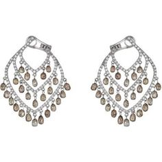 Indulge in the ultimate luxury with these Bohemian Briollete Earrings in Champagne Diamond. A masterpiece of fine jewelry from the renowned brand Piranesi, these earrings are a stunning work of art that will leave you breathless. The centerpiece of these earrings are the 15.72 carats Champagne Diamond Briolettes, suspended delicately from an 18K white gold setting. The beauty of these briolettes is further enhanced by the 1.70 carats Round Diamonds, creating a dazzling display of brilliance and Luxury Drop Diamond Earrings With Elegant Design, Luxury Pear-shaped Cluster Earrings For Formal Occasions, Luxury Pear-shaped Cluster Earrings For Formal Events, Luxury Pear-shaped Earrings For Formal Occasions, Elegant Pear-shaped Diamond Earrings For Evening, Luxury Pear-shaped Earrings For Formal Events, Luxury White Gold Drop Diamond Earrings, Luxury Rose Cut Diamond Earrings For Party, Luxury Yellow Gold Teardrop Chandelier Earrings