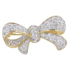 Whether it be on cozy sweaters or shabby scarves adorn your winter wardrobe with this Holiday Bow Brooch for a subtle hint of holiday cheer! Our two-tone and tri-tone process use 18k gold that electroplated coating the item with heavy layers of 18k yellow gold giving it that 14k hamiliton gold polished look. The silver tone is achieved by applying a heavy coating of genuine rhodium to the item giving is a lustrous silver tone high polish. Hawaiian Wedding Rings, Diamond Bows, Bow Brooch, Gold Bond, Gold Polish, Rose Gold Ring, Brooch Pin, Heart Ring, Gifts For Women