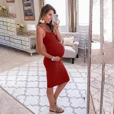 New Summer Maternity Dress Chic Summer Maternity Dress, Nursing Friendly Knee-length Summer Dresses, Chic Summer Beach Maternity Dress, Chic Summer Maternity Dress For Beach, Chic Maternity Beach Dress For Summer, Fitted Maternity Dress For Summer Beach, Summer Fitted Nursing-friendly Dress, Casual Summer Maternity Mini Dress, Red Summer Maternity Dress