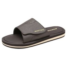 Nortiv 8 Mens Men's Slides Men Sandal Swimming/Beach Fashion Flip Flops Casual Shoes Fusion Grey Size 11 2021 New Summer Beach Sandals Flip Flops for Men. When slide sandals and ultimate comfort come together, you get the Nortiv 8. These Sport Sandals Slides have become a staple for not just summer. Color: Brown.  Gender: male.  Age Group: adult. Brown Open Toe Sport Sandals For Vacation, Brown Synthetic Slip-on Sport Sandals, Brown Synthetic Sport Sandals For Vacation, Non-slip Brown Sport Sandals For Beach, Durable Round Toe Beach Slides, Brown Non-slip Sport Sandals For Beach, Brown Beach Sport Sandals With Cushioned Footbed, Brown Sport Sandals With Cushioned Footbed For Beach, Brown Non-slip Open Toe Sport Sandals