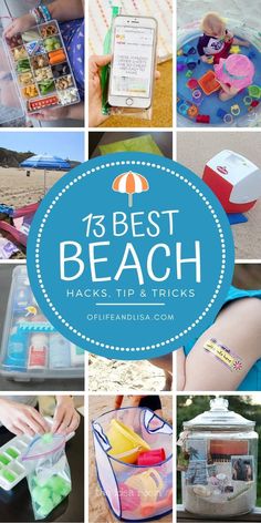 beach hacks, tips and tricks to help kids learn how to use the beach