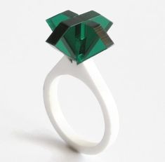 Elevate your style with this Large Laser Cut Acrylic Emerald Solitaire Ring 💍✨ Made in Italy by LOHN, this brilliant cut green emerald ring is perfect for any occasion - from engagement to birthdays! #ItalianDesign #EmeraldRing #StatementJewelry #UniqueDesign #GiftIdeas  #eBay #eBayStore #eBaySeller #Ring #Solitaire #Acrylic #Emerald #MothersDay #ValentinesDay #Engagement #Unique #Birthday #Christmas #Cocktail #BrilliantCut #Italy #Green #Round #LOHN Geek Engagement Rings, Laser Cut Jewelry Acrylic, Acrylic Ring, Laser Cut Jewelry, Acrylic Gems, Yellow Engagement Rings, Colored Engagement Rings, 3d Laser, Laser Cut Acrylic