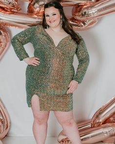 Swap out your accessories and take this plus size dress from workwear to date night in a snap Long Sleeve Sequin Dress For Holiday Party, Long Sleeve Sequin Glitter Dress For Party Season, Long Sleeve Glitter Mini Dress For Prom, Party-ready Long Sleeve Sequin Dress, Glitter Long Sleeve Mini Dress For Prom, Long Sleeve Mini Dress For Prom Season Date Night, Party-ready Long Sleeve Sequin Dress For Date Night, Long Sleeve Sequin Dress For Homecoming Party, Long Sleeve Sequin Dress For Date Night