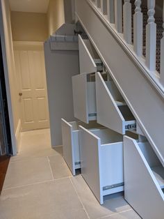 Under Stairs Storage London Shoe Storage Under Stairs, Putney London, Stairs Makeover Ideas, Closet Under Stairs, Stair Shelves