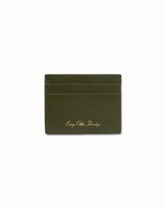 Signature Green Card Holder Design, Green Wallet, Christmas Gifts For Dads, Leather Card Holder With Slots, Wallets, Green Luxury Card Holder With Interior Slots, Leather Brown Card Holder, Luxury Gold Leather Card Holder, Luxury Green Leather Card Holder