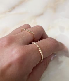 Our stacking ring is in a set of 2 rings, a Flat Top Ring and Dot Ring. You can choose the material that you like and of course, it is with a hammered style to give it a spectacular shine. Material: 14K gold-filled, 14K rose gold-filled, sterling silver Measure: approximately 1.5mm Flat Top Ring, Gold Field, Stack Rings, Dot Ring, Stacking Ring Set, 2 Rings, Top Rings, Silver Stacking Rings, Gold Filled Ring