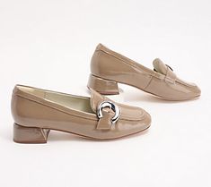 Command the room with an air of sophistication and femininity with these leather loafers. From Clarks Footwear. The Room, Leather Loafers, Shopping Cart, Patent Leather, Fashion Shoes, Leather Upper, Best Gifts, Loafers, Buckle